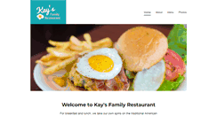 Desktop Screenshot of kaysfamilyrestaurant.com